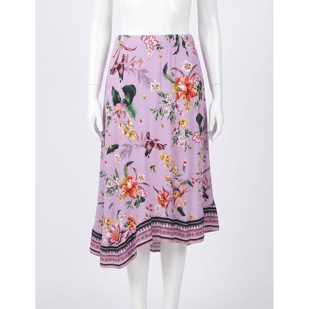 NEW JOHNNY WAS janie favorite asymmetric skirt in willah lavender